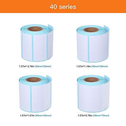 Papel de Etiqueta, Romacci Adesivo de etiqueta térmica 10 rolos à prova d'água à prova de óleo à pr