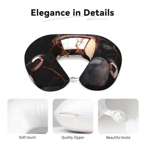 Almohada cervical de poliéster color negro talla única miniatura 4