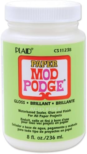 Mod Podge 8 oz Sparkle Waterbase Sealer, Glue and Finish, Clear