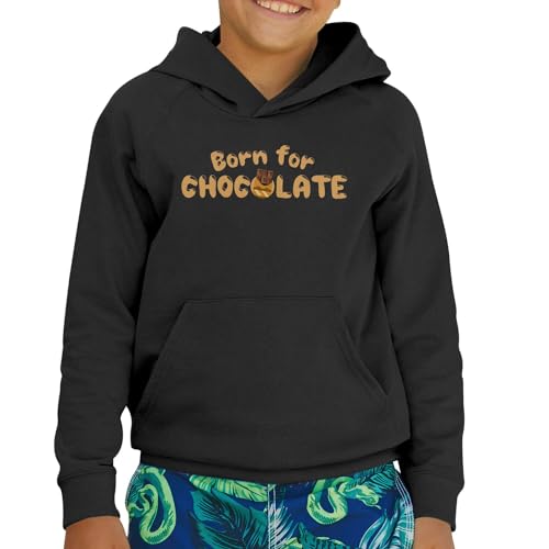 Hoodie enfant Né pour Le Chocolat sweat premium de qualité supérieure