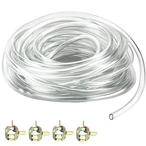 Kingozoyi 5m PVC Kraftstoffschlauch 8/11mm mit Schellen
