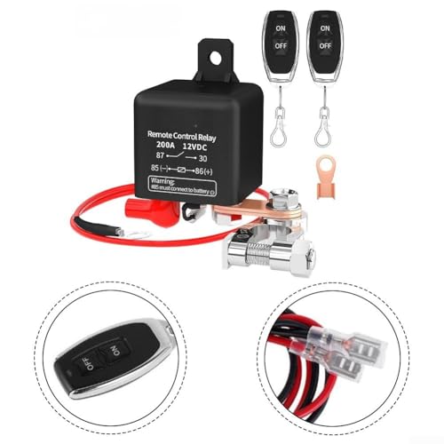 Aislador de batería de 12V 200A con mando a distancia para coches y caravanas 5