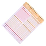 Angoily 2Stücke Ausgaben Tracker Notizbuch mit Spiralbindung für Monatliche Finanzverfolgung Langlebigem und Modernem Design für Persönliche und Geschäftliche