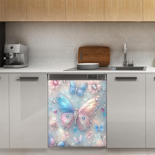 Imán de lavavajillas con mariposas joya para renovar y decorar tu cocina con estilo 4