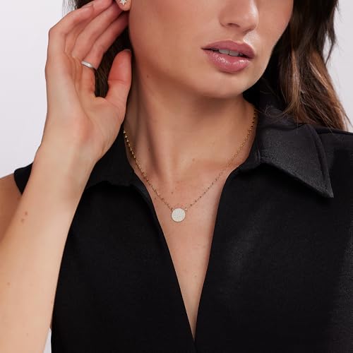 JTV - White Cubic Zirconia Necklace - Sterling Silver - Elegant & Timeless Jewelry for Women - Brilliant Cut - 0.63 CTW2