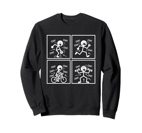 Ow Ow Ow Ow Stickman Figure Humorous Chronic Pain Awareness �g���[�i�[