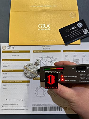 Moissanite 925 Silver Gold Iced World Is Mine Globe Map Pendant Necklace (White Gold) #TOP1