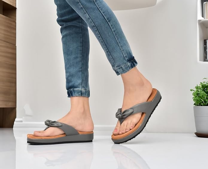 Image of HEALTH FIT Orthopedic with Super Extra Soft Ortho Care Anti-Skid Doubleu Flip-Flops for women Slippers /Doctor Chappal & Footwear HF330