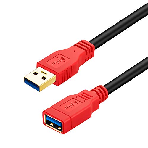 USB 3.0 Extension Cable 20ft,Ruaeoda 20 Foot USB Power Extension Cord SuperSpeed USB 3.0 Type A Male to Female Extension Cord for Printer,Playstation, Xbox,USB Flash Drive,Card Reader,Hard Drive