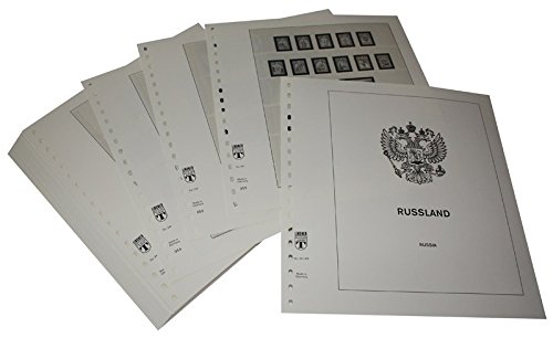 Feuilles pré-imprimées Russie album timbres LINDNER 1998-2002