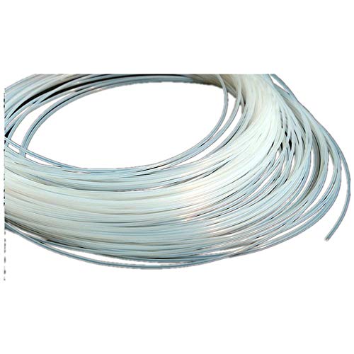 Ningvong Tubo de PTFE, Tubo de teflón, Manga de teflón de 0,3 mm, 0,5, 0,8, 1 mm, Tubo Delgado-M1.8 × 2.2 mm