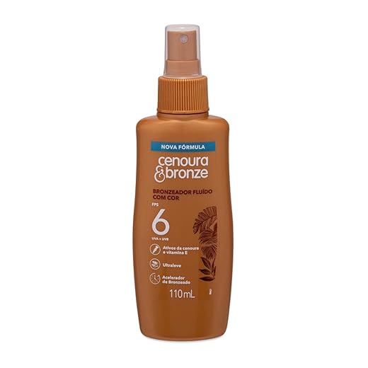 Bronzeador Fluído com Cor FPS 6 Cenoura & Bronze 110ml