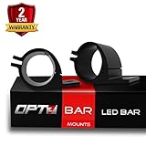 OPT7 xMount Wide 49mm-54mm Mounting Bracket Clamps Pair for LED Work Light Bar Bullbar
