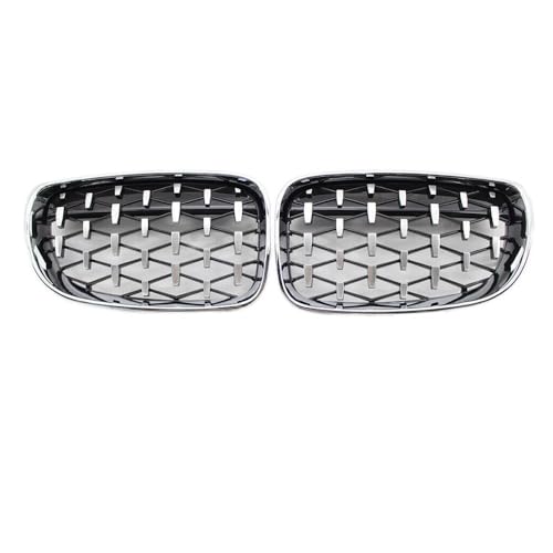 Calandre de pare-chocs avant noir argenté pour BMW Série 1 E81 E82 E87 E88 2007-2011