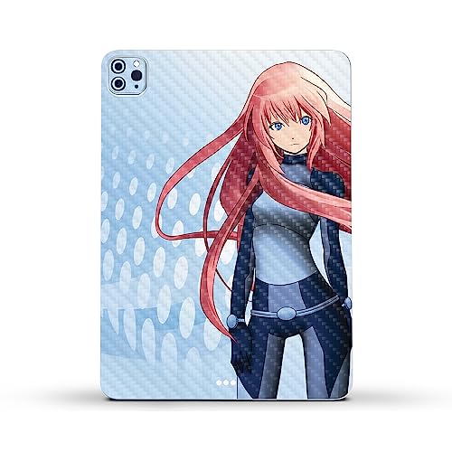 Image of MightySkins Carbon Fiber Skin Compatible with Apple iPad Pro 11 inch M2 4th Gen (2022) Full Wrap Kit - Anime Spy | Protective, Durable Textured Carbon Fiber Finish | Easy to Apply | Made in The USA