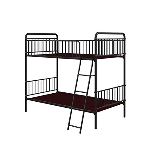Image of APRODZ Marks Twin Bunk Bed (Metal - Black Powder Coated)