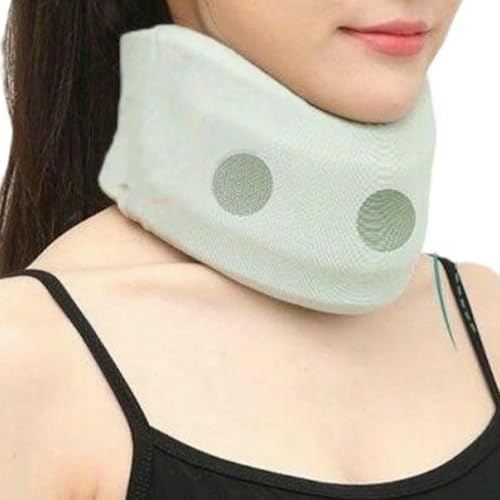 護頸 グッズ 柔らかい ネック サポート 睡眠用 家庭用 お出かけ用に 男女兼用 持ち運びに便利な 折り畳み 通気性 クッション 首サポート 長時間のデスクワークに 首元リラックス 仕事や学業-グリーン