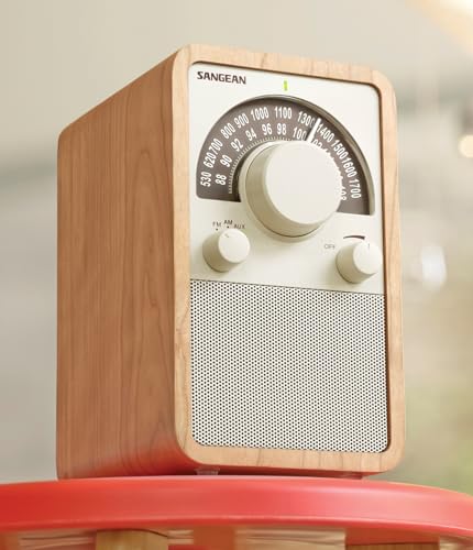 Image of Sangean WR-15WL AM /FM Table Top Wooden Radio, Walnut