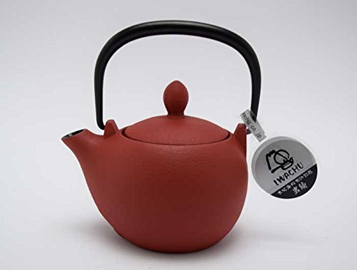 Amazon | 南部鉄器 岩鋳 急須 マロン(赤茶艶消) 茶こしアミ付