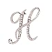 Produktbild Paare Gedenken Liebesgeschenken, TTWOMEN 26 Englische Buchstaben Beliebte Haarschmuck Korean Stirnband Diamant Brosche Haarnadel Schmuck 1PC