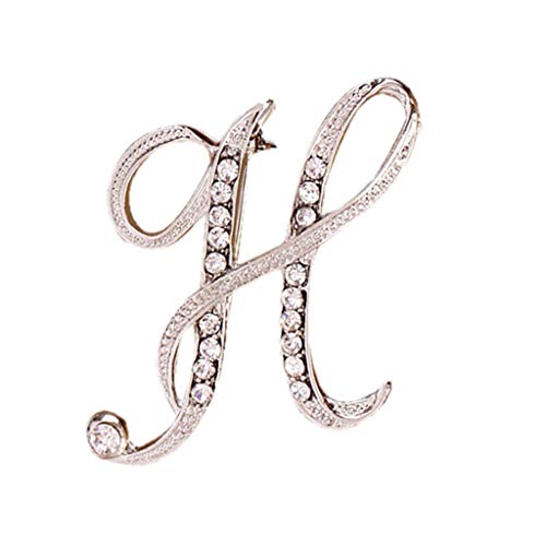 Preisvergleich Produktbild Paare Gedenken Liebesgeschenken, TTWOMEN 26 Englische Buchstaben Beliebte Haarschmuck Korean Stirnband Diamant Brosche Haarnadel Schmuck 1PC