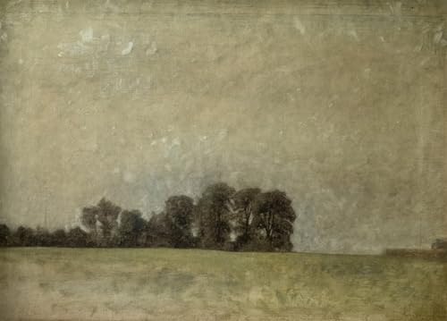 Tableau paysage par Vilhelm Hammershoi impression d'art sur toile déco murale 60x90cm