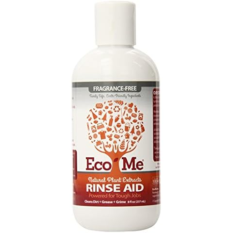 Eco-me Auto Dish Rinse Aid, Clear, Fragrance Free, 8 Fl Oz Cover