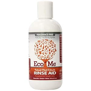 Eco-me Auto Dish Rinse Aid, Clear, Fragrance Free, 8 Fl Oz