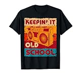 Retro Old School Portable Boom Box audio cassette Gift T-Shirt