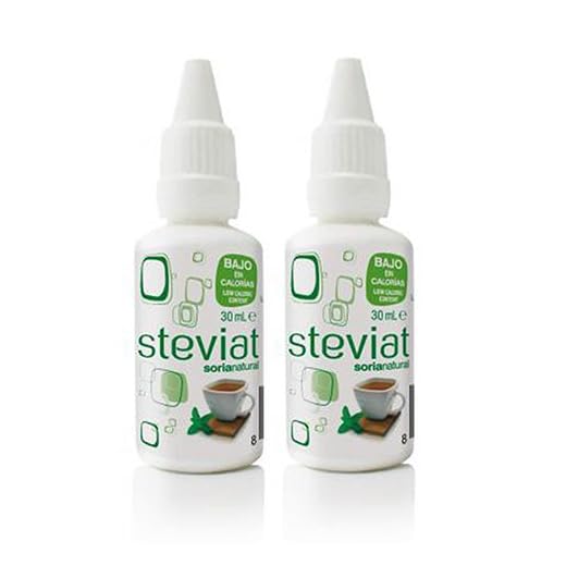 Estevia Natural Steviat Gotas de Soria Natural | Edulcorante natural pack de 2 botes x 30ml