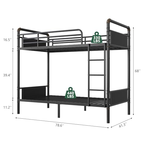 Jocoevol Twin Over Twin Bunk