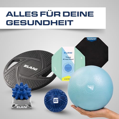 ELANI Schwingstab - Verstellbarer Widerstand & ergonomischer Griff - hochbelastbarer Gymnastikstab, auch als Physiotherapie Zubehör, Swinging Sticks, Schwingstab Fitness Testsieger, Flex Stab