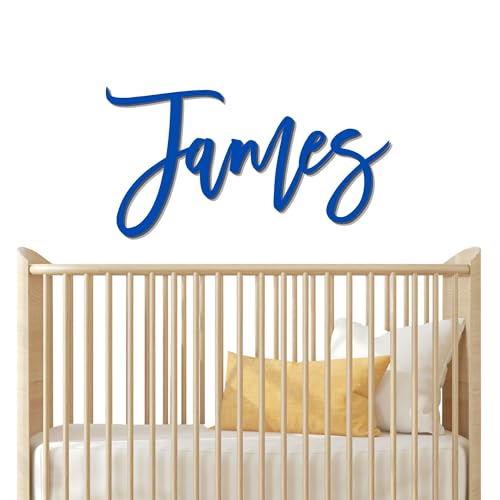 Custom Wooden Name Sign for Nursery, Personalized Baby Name Wall