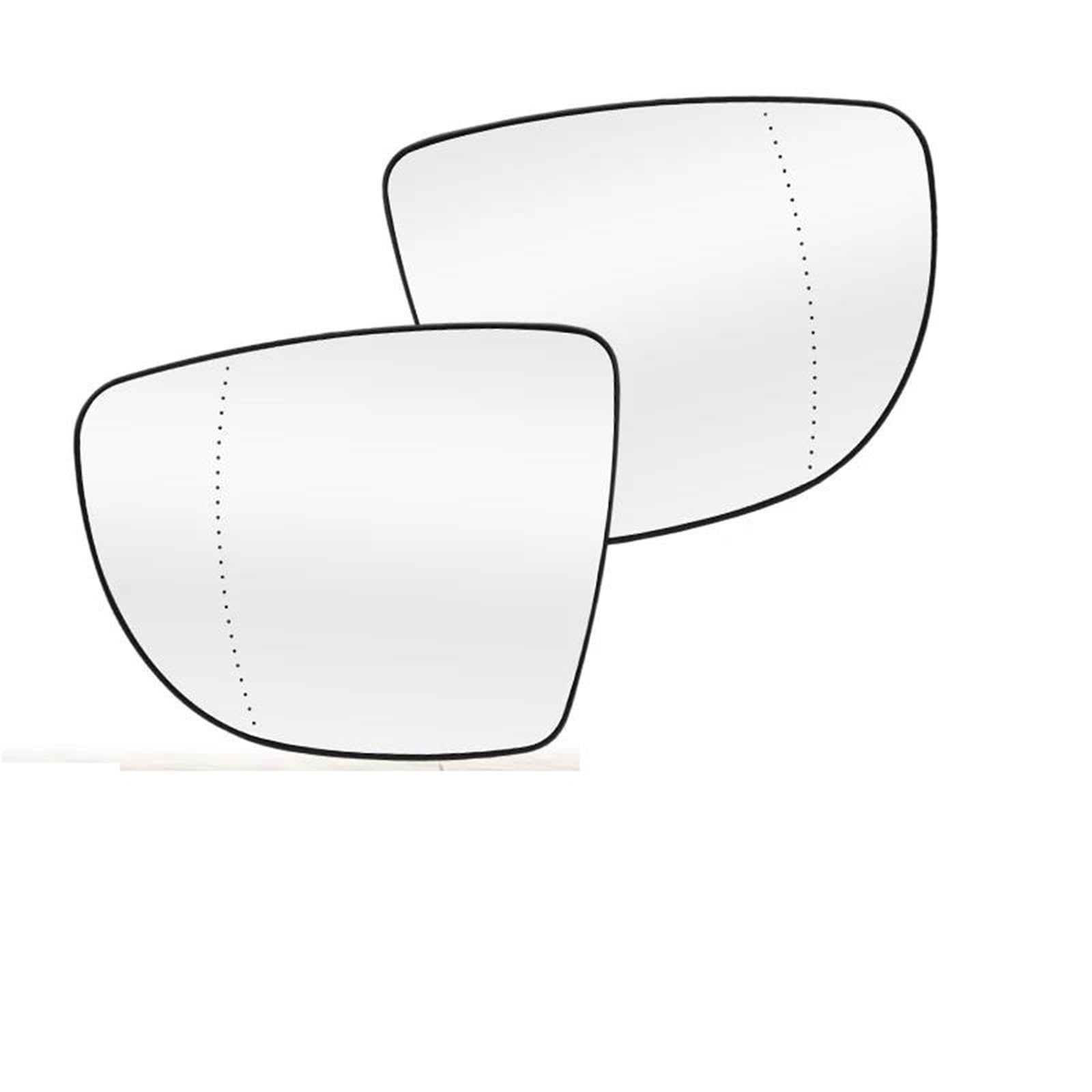Verres à lentilles Rétroviseur Extérieur De Remplacement Convexe Pour Nissan Pour Micra Pour Leaf (2017-2023) - Pièces Grand Angle Chauffantes Remplacement