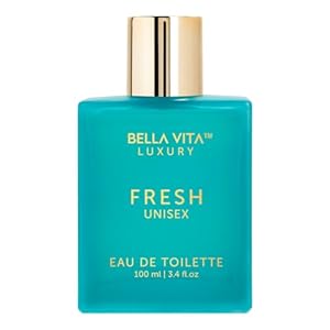 Bellavita Luxury Fresh Eau de Toilette | Fresh Aromatic Vanilla Scent with Almond & Bergamot Notes | 100 ml Unisex Perfume | Ideal Christmas & New Year Gift