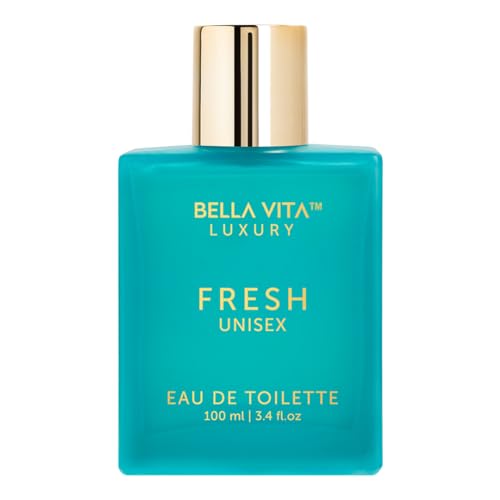 BellaVita Luxury Fresh Unisex Eau de Toilette (3.4 fl. oz.) | Long-Lasting Fragrances with Bergamot, Lavender & Ylang-Ylang | Fresh Toilette with French citrusy Vanilla Perfume Oil