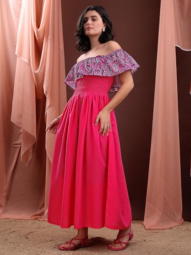 Image of PURVAJA Women's Cotton Dress(Floe-231-235)