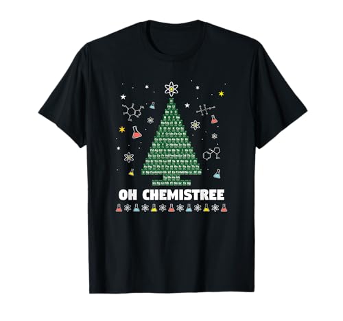 OH CHEMISTREE Elementos navideños química Árbol de Navidad Camiseta