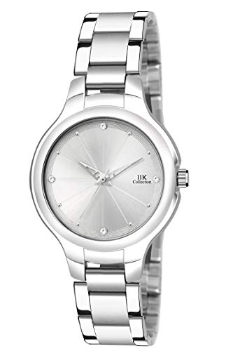 IIK COLLECTION Analogue Silver Dial Silver Bracelet Girl’s & Women’s Wrist Watch (IIK-3035W)