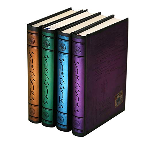 OKwife 4 Stück Vintage Horizontale Linie Journal Notizbuch Reisetagebuch Planer Skizzenbuch Cover