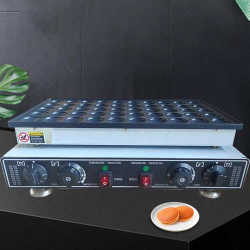 Commercial Minis Dutch Pancake Maker | 1800W Electric Minis Pancakes Maker Machine | 50 Pack 1.8