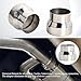 SSN Exhaust Pipe Reducer Component Adapter 4 Inch OD to 5.0 Inch OD Polished 304 Stainless Steel Universal OD 4
