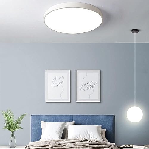Plafonnier Rond LED Salon et Chambre Luminaire Bleu avec Télécommande - 5