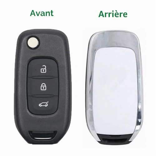 Coque de Clé pour Renault Captur Kadjar Megane Résout Bouton Usé