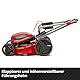 Einhell Akku-Rasenmäher GP-CM 36/47 S Li BL Kit Power X-Change (36 V, 47 cm Schnittbreite, bis 700 m², Brushless, 65 L Fangkorb, Radantrieb, inkl. 4x 4,0 Ah + 2x Twincharger)