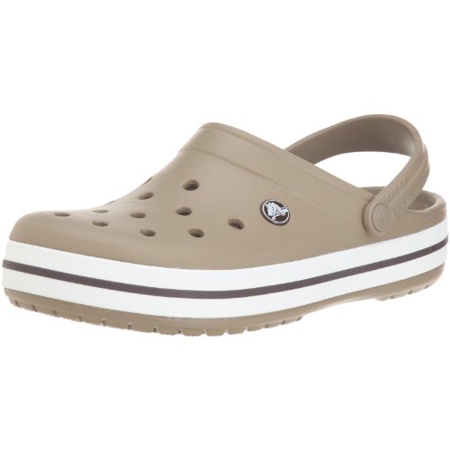 Image of Crocs Unisex Adult Crocband Clog 11016-260 Khaki M9W11
