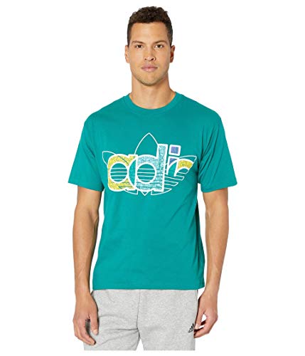 adidas Originals Men's Adidas Trefoil T-Shirt, Sub Green, S
