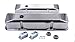 Racing Power Company R6154 Tall Recessed Milled Polished Aluminum Valve Cover for Small Block Chevy