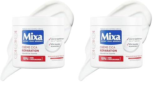 Crème usages Visage Corps Mains Peau Sèche Et Sensible Expert Cica Mixa Le Pot De 400ml - vue 8