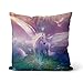 poduszka Fantasy Pegaz Fantasy Zwierzęta Natura poduszki drukowane lniane poduszki poduszka sypialnia poduszki dekoracyjne zapinane na zamek dekoracja 40 x 40 cm